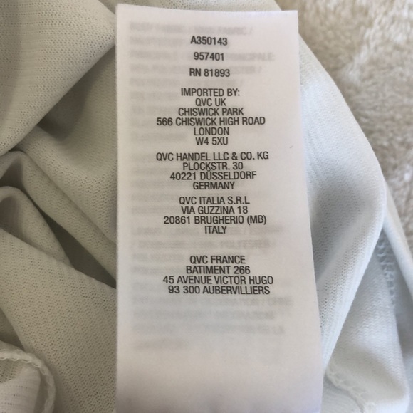 Susan Graver Long Chiffon Lace Sleeve Blouse, M - Picture 6 of 8